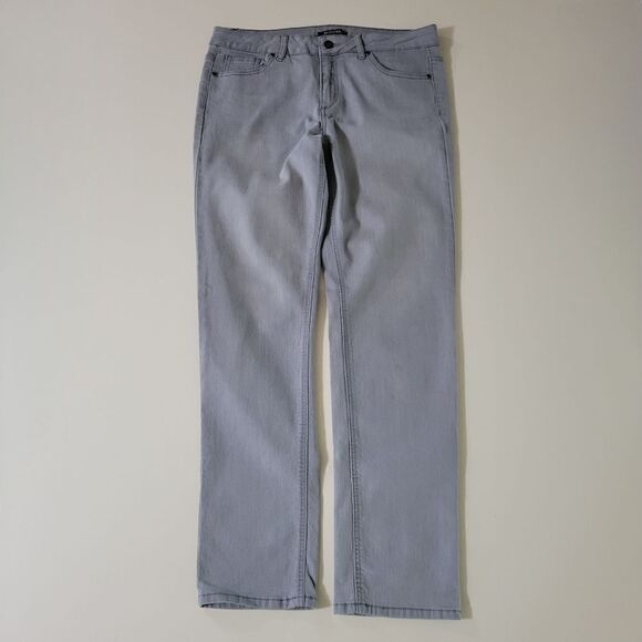 Roz & Ali Gray Straight Leg Denim Jeans - Picture 5 of 13